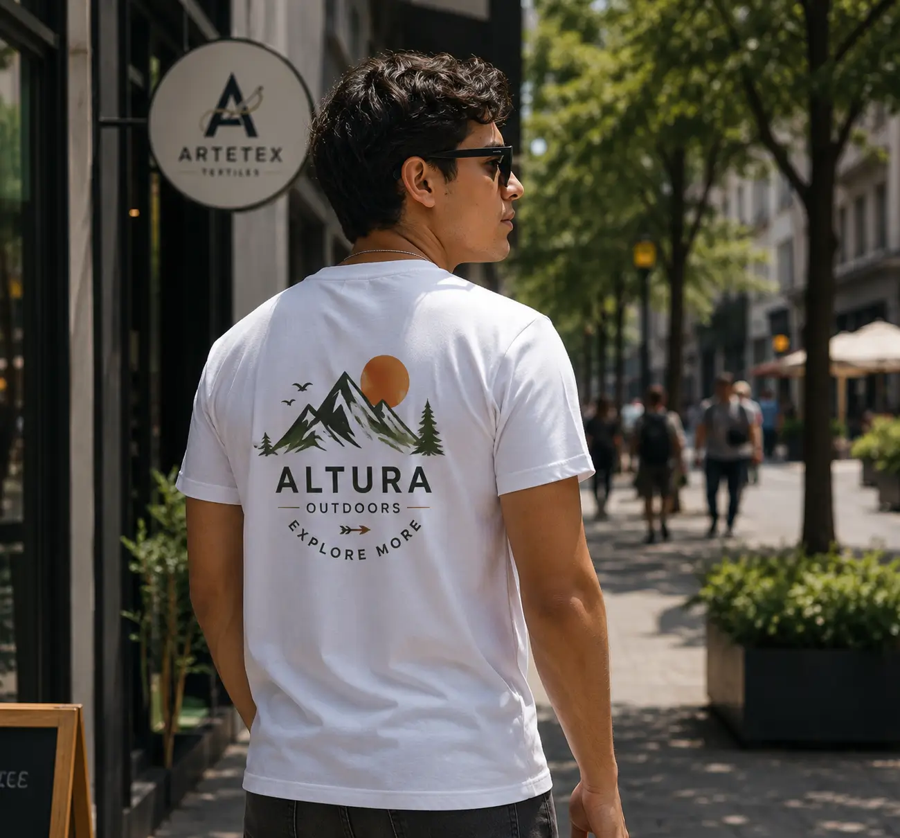 Camiseta personalizada cuello redondo